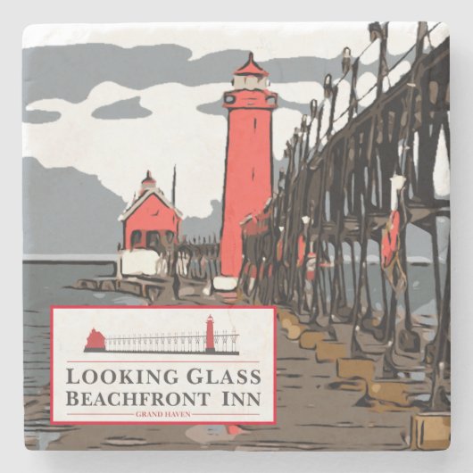 GLASSTEINEN-UNTERSETZER AUSSEHEN STEINUNTERSETZER (Vorderseite)