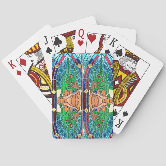 Glasstreifen-Karten Spielkarten (Rückseite)