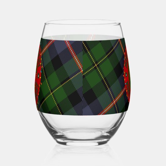 Glassware Multiple Options Plaid Merry & Bright Weinglas Ohne Stiel (Links)