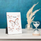 Glasswing-Schmetterling-Cartoon Fotoplatte (Seite)