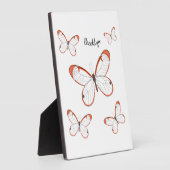 Glasswing-Schmetterling-Cartoon Fotoplatte (Seite)