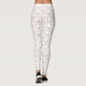 Glasswing-Schmetterling-Cartoon Leggings (Rückseite)