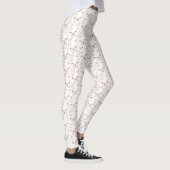 Glasswing-Schmetterling-Cartoon Leggings (Rechts)