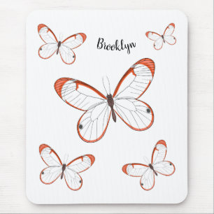 Glasswing-Schmetterling-Cartoon Mousepad