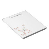 Glasswing-Schmetterling-Cartoon Notizblock (angewinkelt)