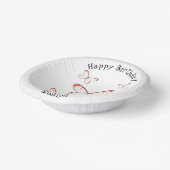 Glasswing-Schmetterling-Cartoon Pappteller (Gewinkelt)