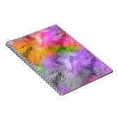 Glassy Ametrine Lila Textur Notizblock (Rechte Seite)