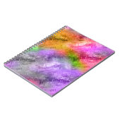 Glassy Ametrine Lila Textur Notizblock (Linke Seite)