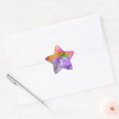 Glassy Ametrine Lila Textur Stern-Aufkleber (Umschlag)