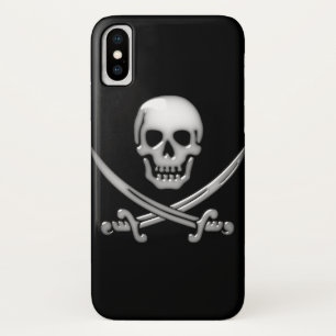 Glassy Pirate Skull & Sword Crossbones Case-Mate iPhone Hülle