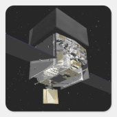 GLAST 3 QUADRATISCHER AUFKLEBER (Vorderseite)