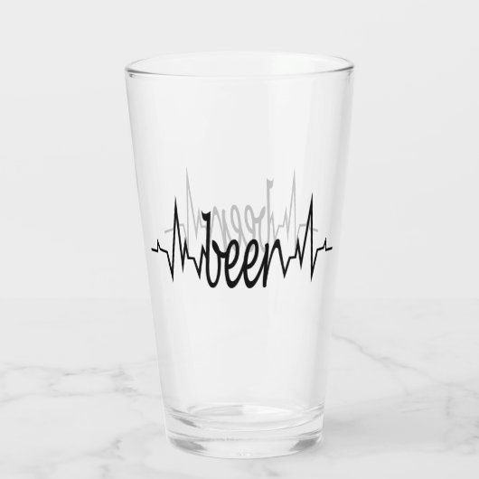 Glastasse für Bierliebhaber Glas (Rückseite)