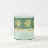 GlasTasse - Grün 05 Mattglastasse (Vorderseite Links)