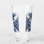 Glastasse mit schottischem Thistles Design Glas (Rechts)
