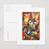 Glasteppiche Akrylkunstwerk Postkarte (Vorne/Hinten)