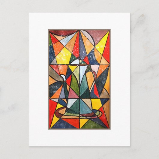 Glasteppiche Akrylkunstwerk Postkarte (Vorderseite)