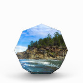 Glastheke an der Küste von Oregon Fotoblock (Vorderseite)