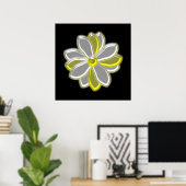 Glastige Daisy-Blume Poster (Heimbüro)