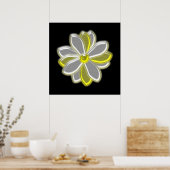Glastige Daisy-Blume Poster (Küche)