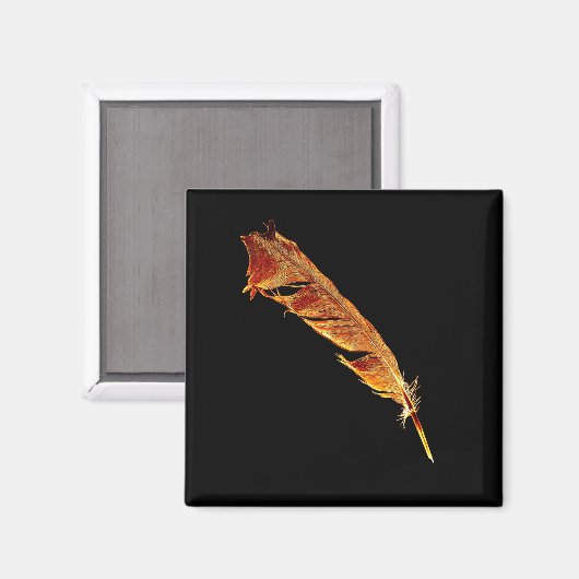 Glastiges Crow-Design Magnet (Vorderseite/Rückseite)