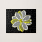 Glastiges Daisy-Blume-Puzzle Puzzle (Horizontal)