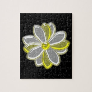 Glastiges Daisy-Blume-Puzzle Puzzle
