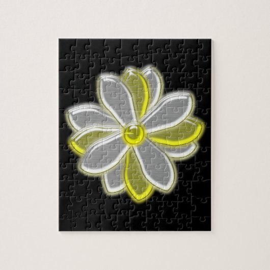 Glastiges Daisy-Blume-Puzzle Puzzle (Vertikal)