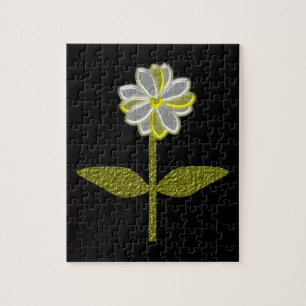 Glastiges Daisy-Blume-Puzzle Puzzle