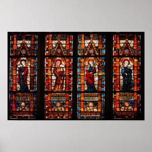 Glastinie, Troyes Cathedral Poster