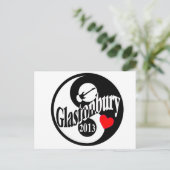 Glastonbury 2013 postkarte (Stehend Vorderseite)