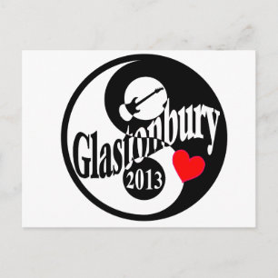 Glastonbury 2013 postkarte