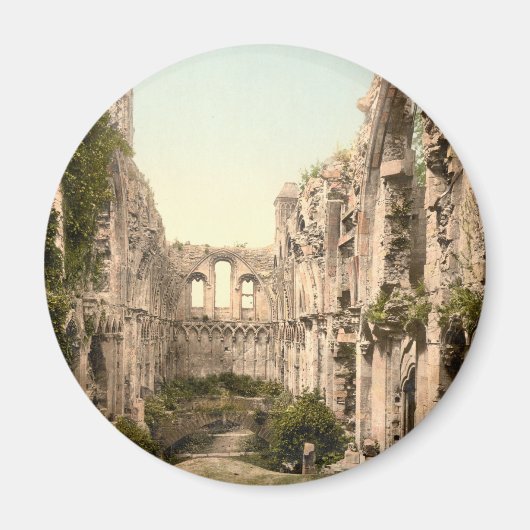Glastonbury Abbey II, Somerset, England Magnet (Vorne)