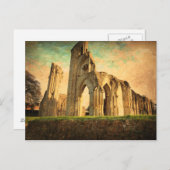 Glastonbury Abbey Postkarte (Vorne/Hinten)