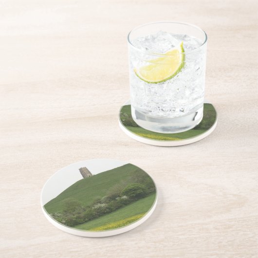 Glastonbury Felsen Sandstein Untersetzer (Seite)