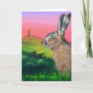 Glastonbury Hare Karte