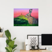 Glastonbury Hare Poster (Heimbüro)