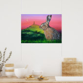 Glastonbury Hare Poster (Küche)
