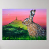 Glastonbury Hare Poster (Vorne)