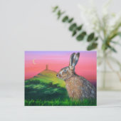 Glastonbury Hare Postkarte (Stehend Vorderseite)