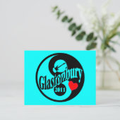 Glastonbury Postkarte (Stehend Vorderseite)