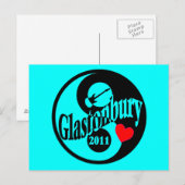 Glastonbury Postkarte (Vorne/Hinten)