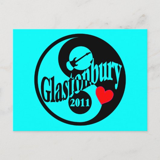Glastonbury Postkarte (Vorderseite)