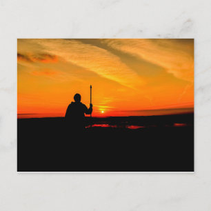 Glastonbury Sunrise Postcard Postkarte