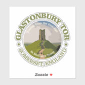 Glastonbury Tor Aufkleber (Blatt)