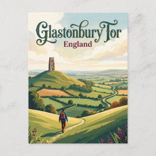 Glastonbury Tor England Postkarte