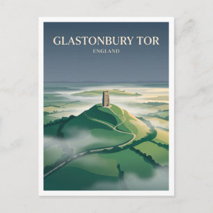 Glastonbury Tor England Postkarte