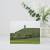 Glastonbury Tor Postkarte (Stehend Vorderseite)