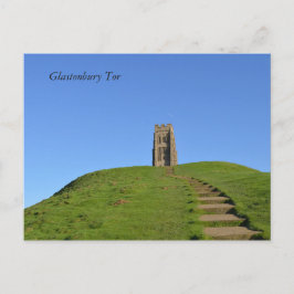 Glastonbury Tor Somerset England Foto Postkarte
