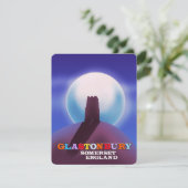 Glastonbury Tor Somerset Reiseplakat (Stehend Vorderseite)