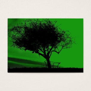 Glastonbury Weißdorn. Baum auf Hügel. Grünes